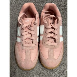 Nautica Scott S Kids Sneakers Pink/White Gum Sole Size 2 Youth | Casual Athletic
